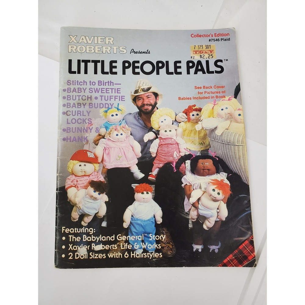 Xavier Roberts Little People Pals 1982 Pattern Book Plaid 7546 Cabbage Patch